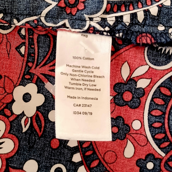 TALBOTS Floral Paisley Shirt, size 1X - Picture 12 of 13